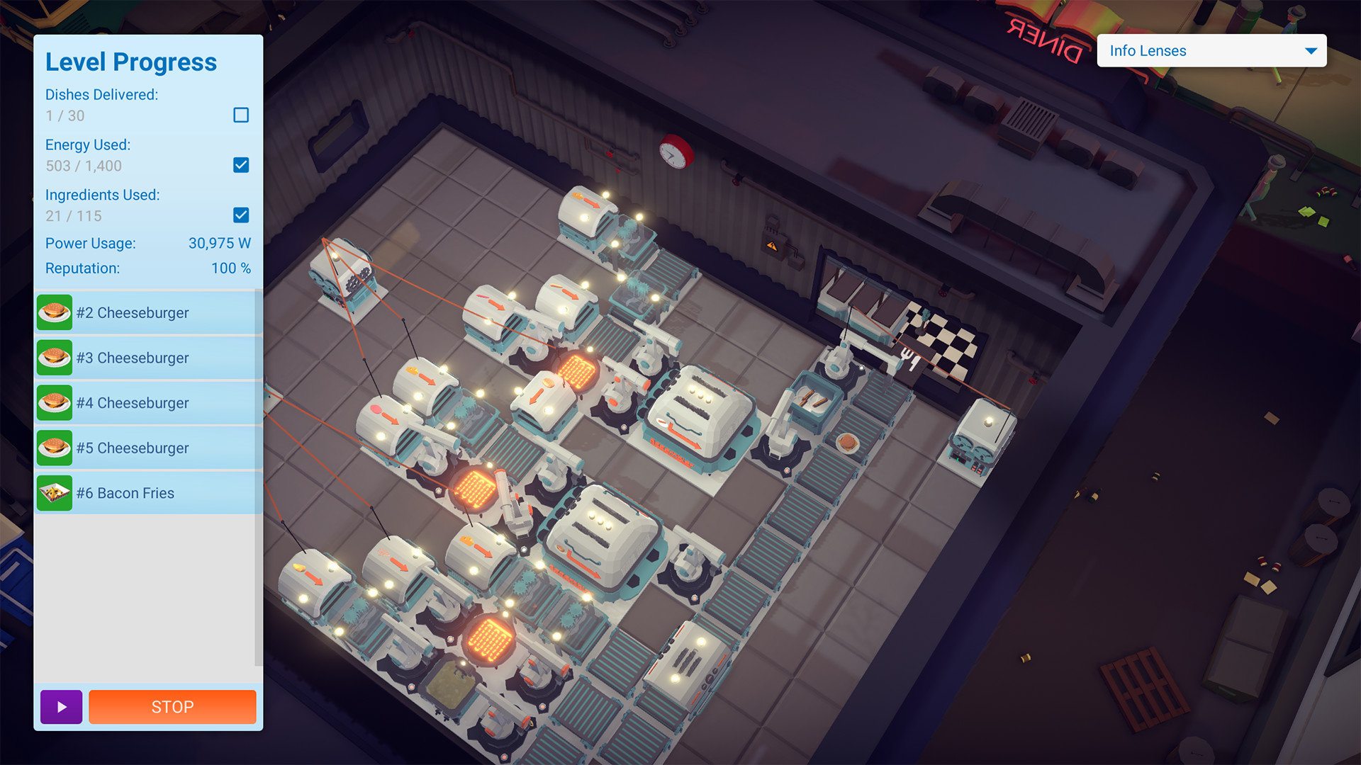 Automachef公式紹介画面：異なる注文を、同じ床の中で処理する