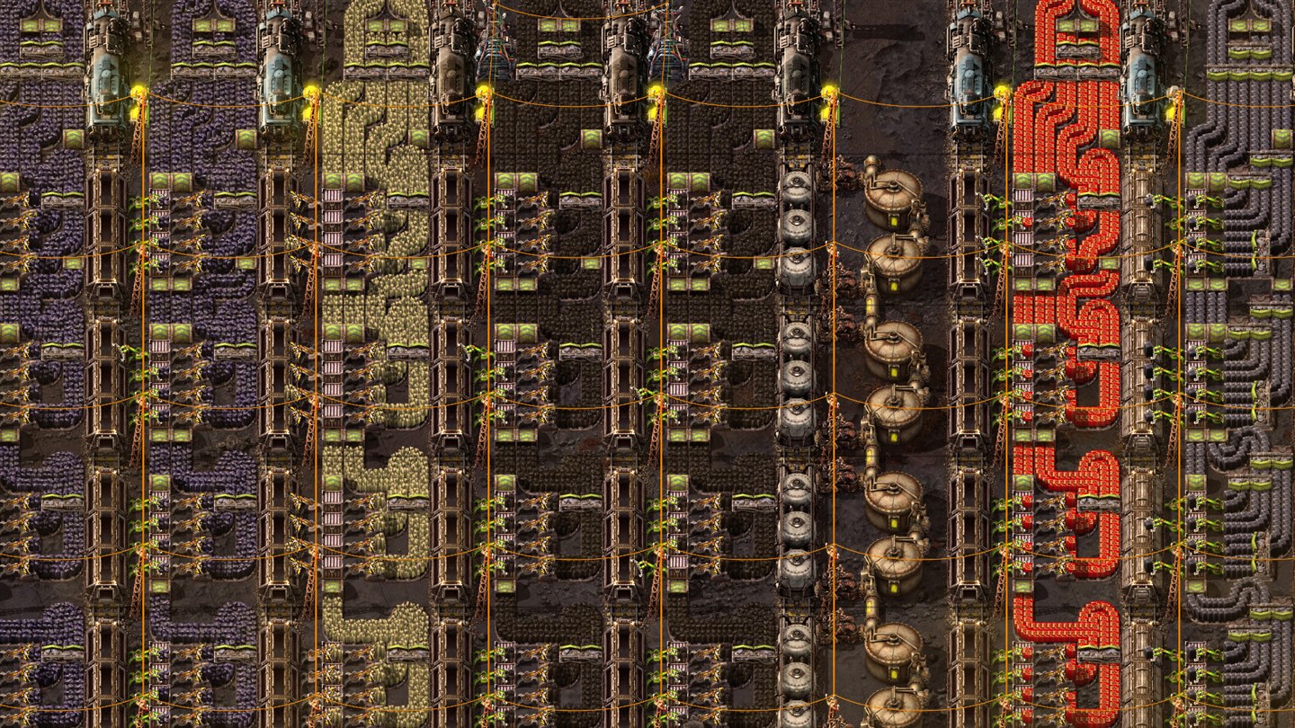 ヴルカヌス上の別の工場構成を示す公式ゲーム画面