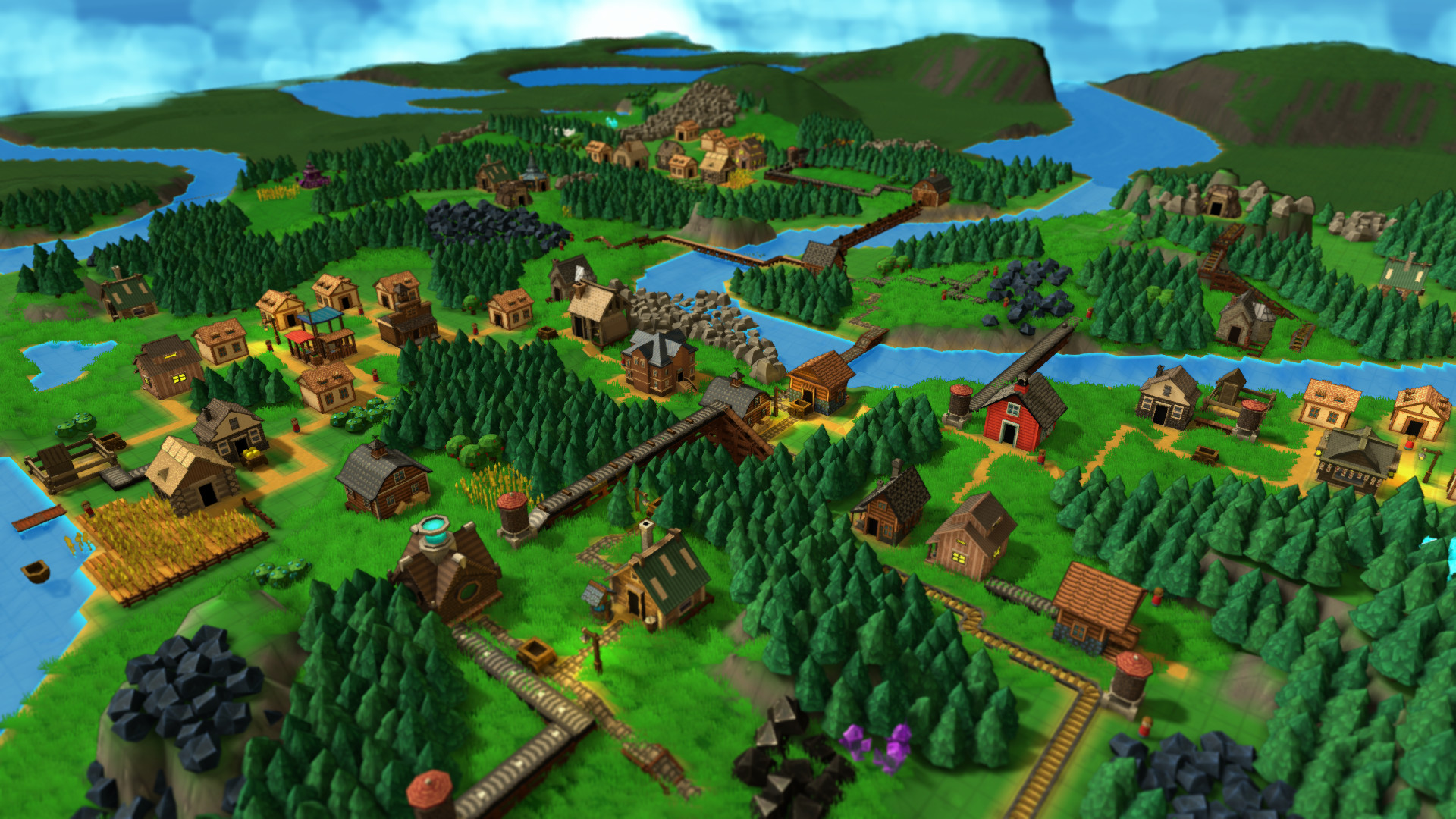 Factory Town Steam本編公式紹介画面