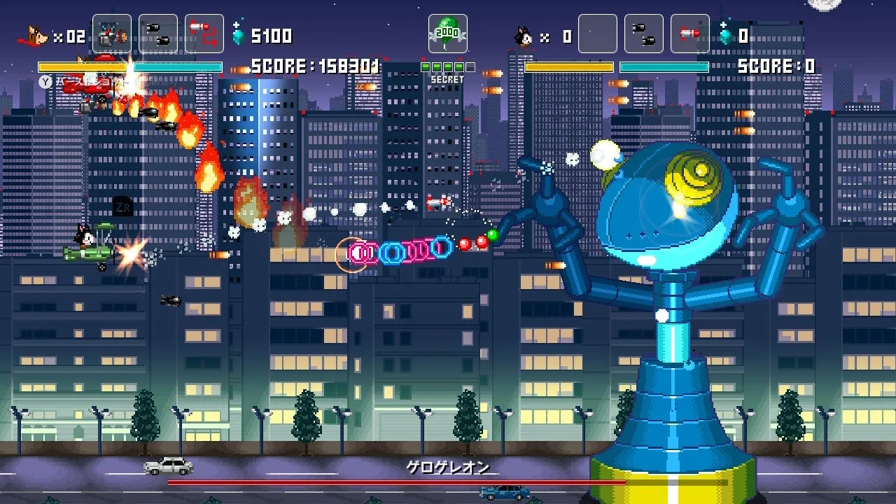 ピクセル発表のゲーム画面
