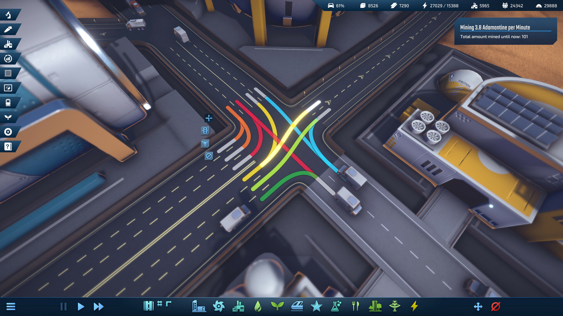 InfraSpace公式紹介画面：交差点を通る方向と車線を見る