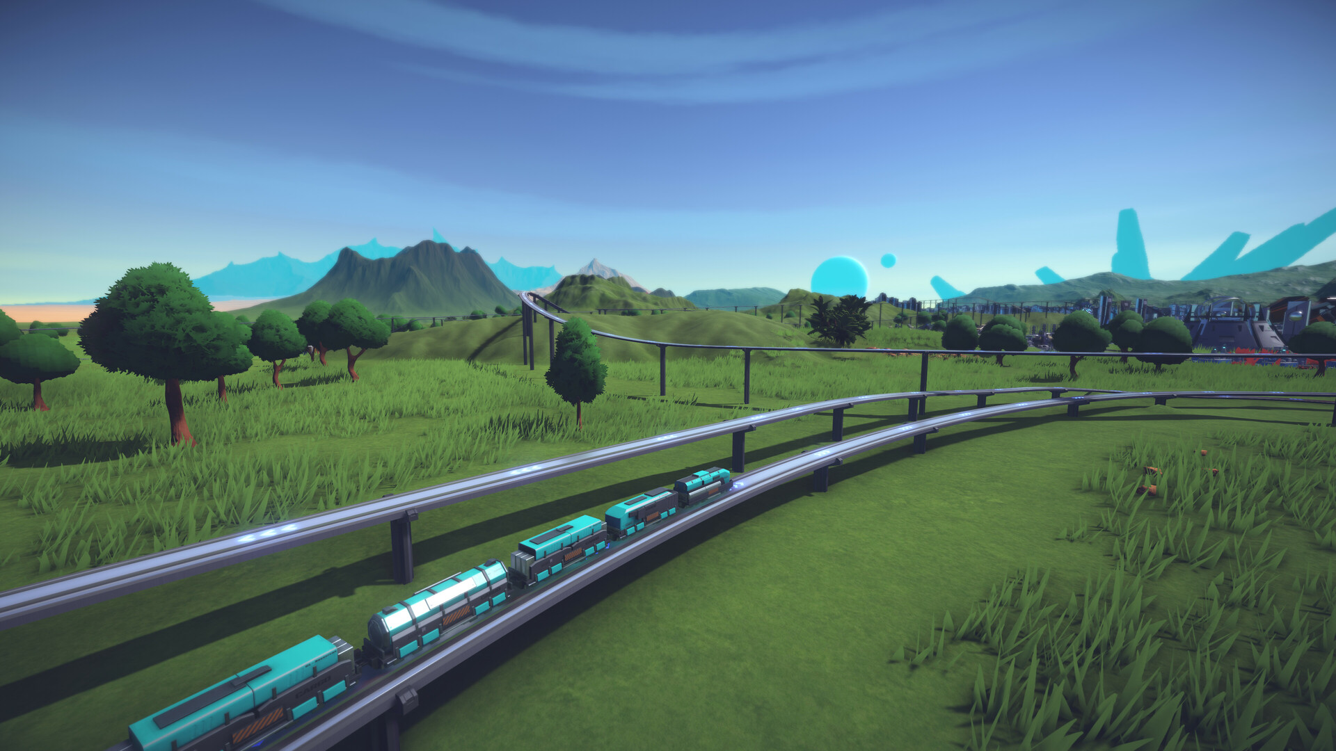 InfraSpace公式紹介画面：緑の地表を鉄道でつなぐ