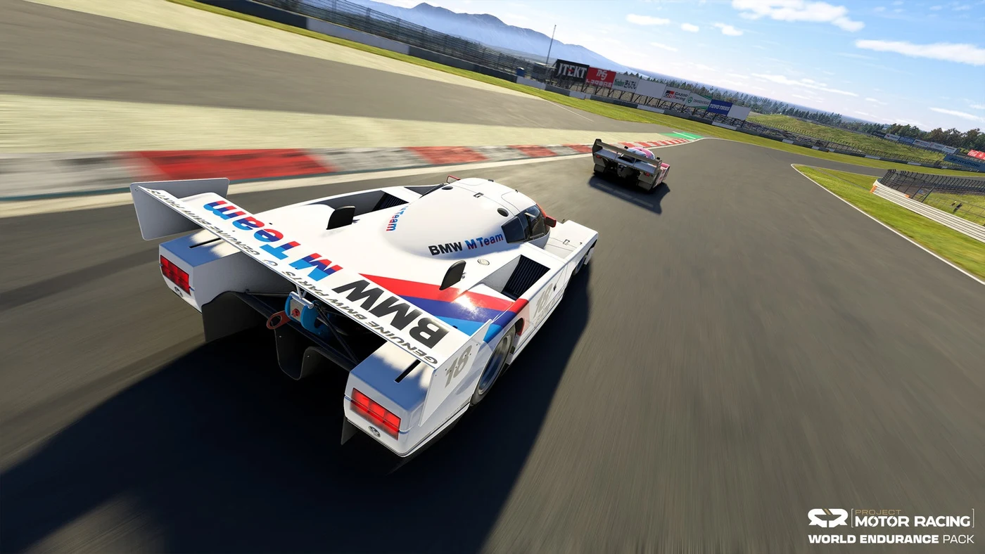 IMSA GTP車両の公式開発画面。6台を含むクラスの例で、走行性能の実測ではない