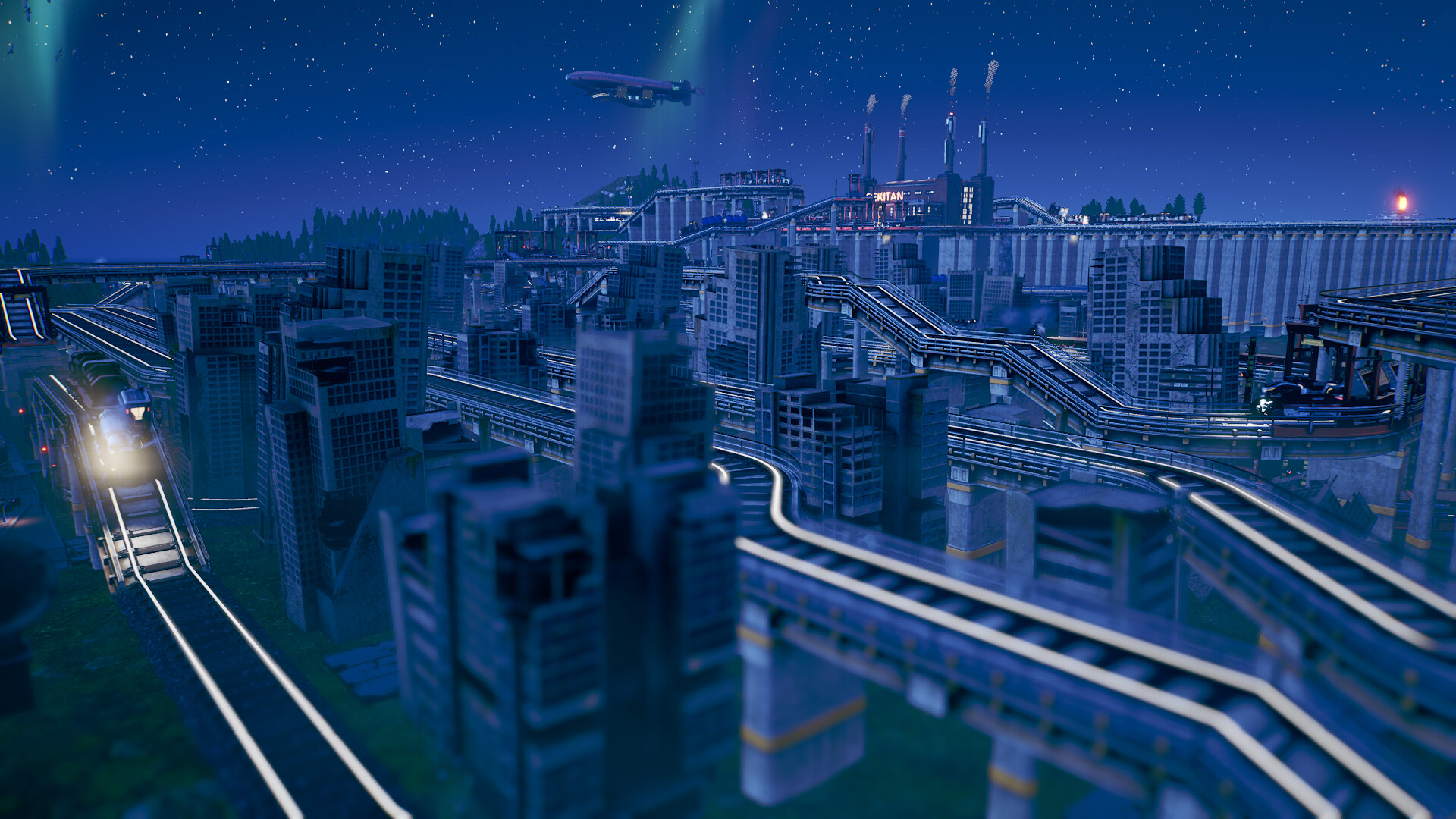 RAILGRADE公式紹介画面:夜景を切り取るフォトモードの楽しみ