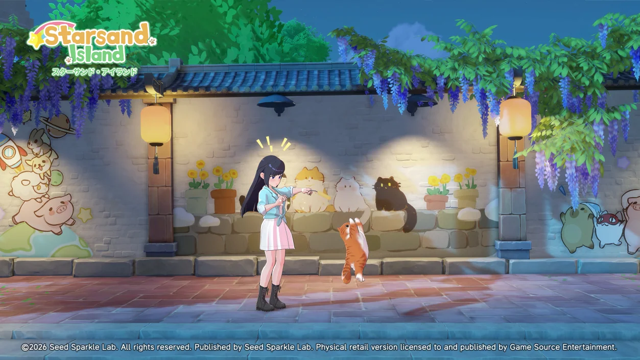 猫と屋内のゲーム画面