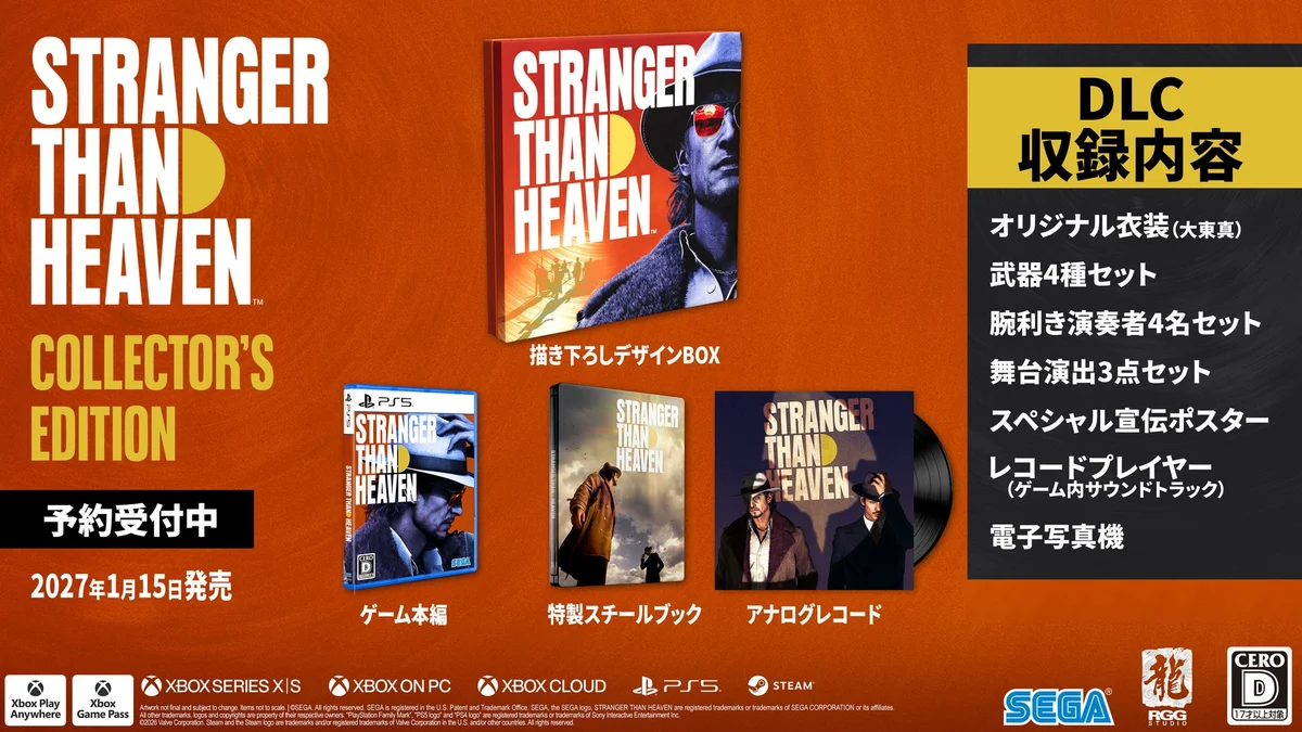 Collector’s Editionの同梱品見本