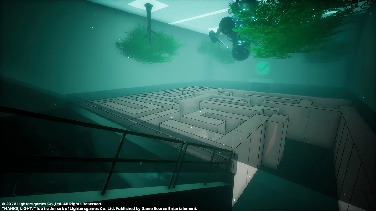 発表元が公開したゲーム画面：光と影のギミック